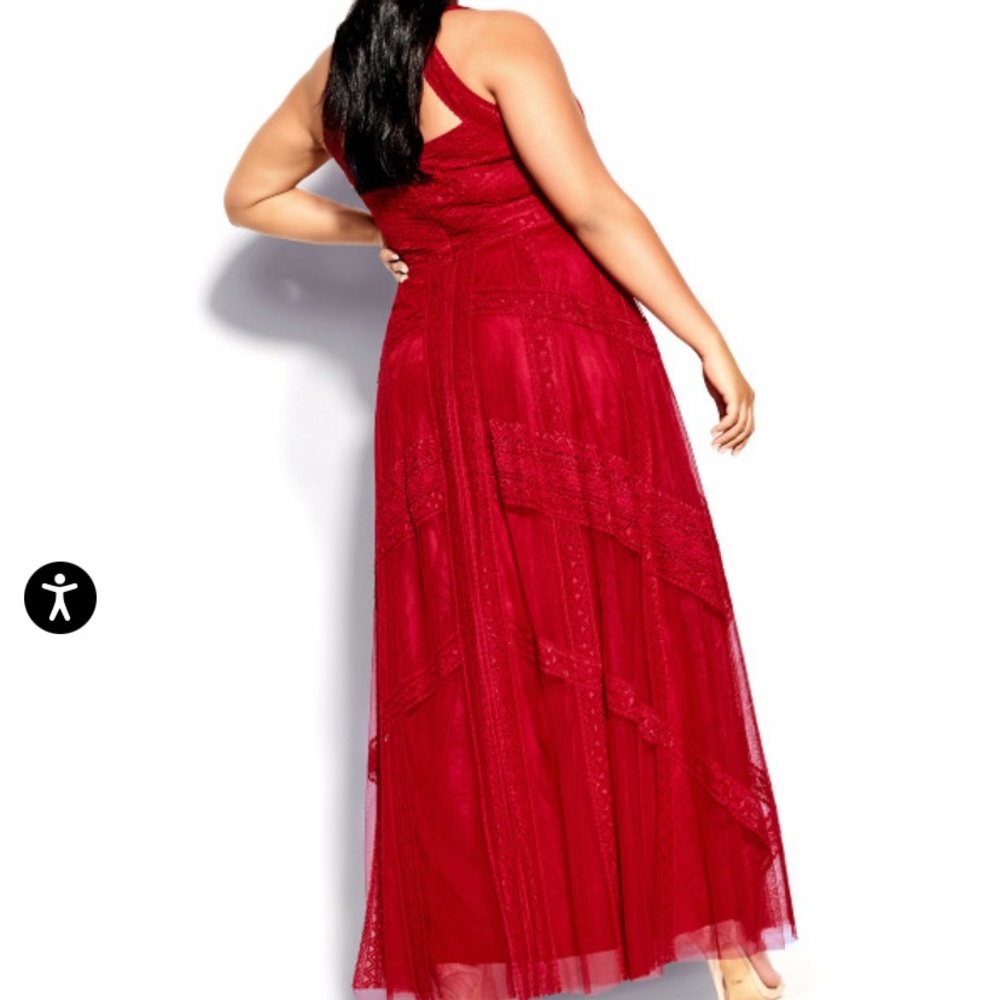 Divine Whimsy Maxi Dress - red - Picture 4 of 7